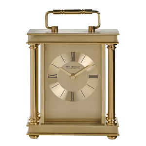 Handmade Durable Minimalist Brass Quartz Analog Mantel Desk <b>Table</b> <b>Clock</b> Luxury Home Decor - Product Image 1