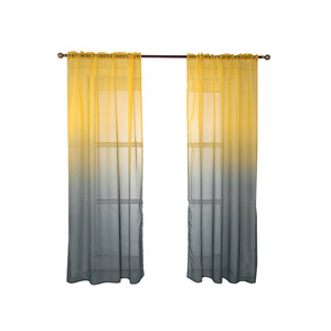 <span class=keywords><strong>Rideaux</strong></span> Transparents en Polyester Imprimé Arc-en-ciel Ombré, Direct Usine, Modernes et Décoratifs, à Passe-Tringle pour Salon - Product Image 5