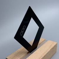 Plaque en verre trempé noir de haute qualité pour appareils électroménagers de cuisine, usage extérieur solaire, compatible avec cuisinière à induction et plaque de cuisson.
