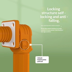 Conector de Nailon PA66 Impermeable para Almacenamiento de Energía <span class=keywords><strong>RJC</strong></span>, 70A500A, Alta Tensión, Alta Corriente, para Estaciones de Energía Fotovoltaica Industriales - Product Image 3