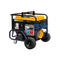 Générateur à essence abordable de 18 kW avec démarrage à distance, 220 V/400 V, régulation automatique AVR, puissance stable pour projets de construction hors site