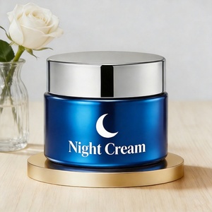 30g 50g Empty Colorful Scrub Hair Mask Face Eye Cream Frosted Glass <b>Container</b> Packaging Cosmetic Glass Jar With Lid - Product Image 4