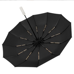 Parapluie pliant automatique 24 baleines, structure en fer, ouverture automatique par bouton, protection solaire, idéal pour les voyages, cadeau d'affaires, personnalisation publicitaire - Product Image 1