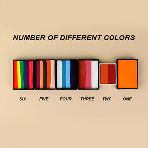 Profesional Aqua pintura UV neón Arco Iris acrílico caja fácil múltiple pastel húmedo 30g <span class=keywords><strong>Bodypaint</strong></span> para cara agua activada - Product Image 3