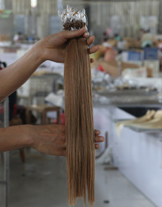 Virgen sin procesar humano peruano anillo de Micro Loop extensiones de cabello - Product Image 6