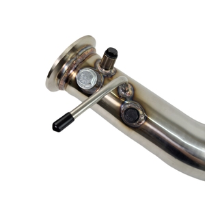 Tuyau de descente en acier inoxydable pour 2006-2010 BWM X5 E70 3.0D M57N2 3 "tuyau <span class=keywords><strong>d</strong></span>'échappement 4.3" <span class=keywords><strong>O</strong></span>.<span class=keywords><strong>D</strong></span>. Bride de <span class=keywords><strong>V</strong></span>-bande - Product Image 4