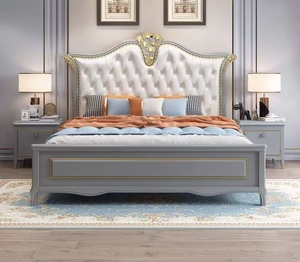 2026 nuovissimo <span class=keywords><strong>letto</strong></span> King Queen in <span class=keywords><strong>legno</strong></span> massello intagliato morbido testiera per camera da <span class=keywords><strong>letto</strong></span> mobili in <span class=keywords><strong>legno</strong></span> stile europeo <span class=keywords><strong>letto</strong></span> con <span class=keywords><strong>testata</strong></span> curva - Product Image 3