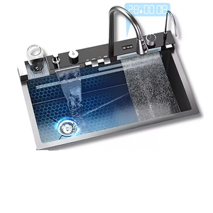 Top1 Gootstenen Walvis Regenwater Wastafel Grote Enkele Sleuf Verdikte Honingraat Wastafel Rvs Rvs Home Smart Gootsteen - Product Image 6