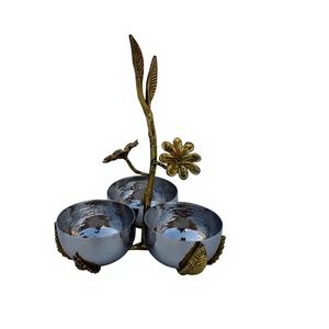 Bol à noix en acier inoxydable moderne, écologique, fait à la main, de haute qualité, très vendu, pour la maison et la table - Product Image 1