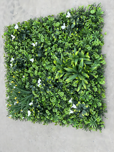 Panneau de décoration murale verticale en herbe artificielle en plastique vert 3D, aspect naturel, <span class=keywords><strong>feuilles</strong></span> durables de 5 à 8 ans pour une utilisation en intérieur - Product Image 3
