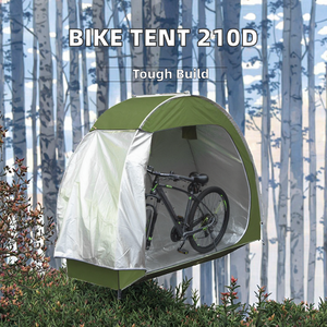 Tente de rangement portable pour vélo, imperméable, revêtement argenté 190T, durable, quatre saisons, robuste, camouflage, 2-4m, simple - Product Image 2