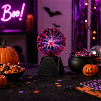 Boule de plasma sphérique attrayante, fabrication en usine, OEM disponible, lampe à plasma à réaction tactile pour les boutiques de cadeaux et les présentoirs de vente au détail