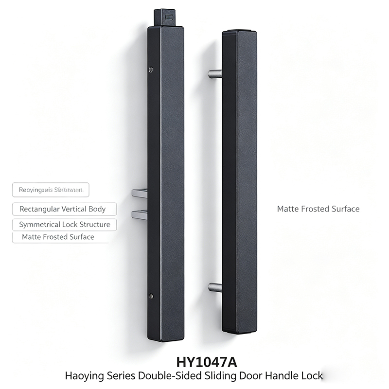 2026 Matte Black Sliding Door Lock Anti-fingerprint Frosted Handle China Integrated Trade Factory Direct · image 3