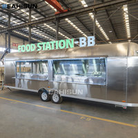 Remorque alimentaire mobile, camion-restaurant, équipement de cuisine, remorque à café pour entreprise, food truck européen, caravane à burgers