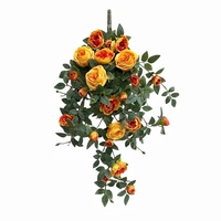 Décoration murale en fleurs artificielles de roses en soie faites à la main, 80 cm, pour la maison, les mariages, la Saint-Valentin, les remises de diplômes, les événements chinois
