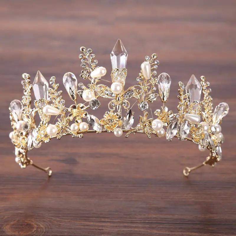 New Baroque gold Crown wedding dress accessories for Bride Princess