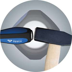 Brilliant Tools Ranura para destornillador con tapa de martillo, 8,0x150mm - Product Image 4