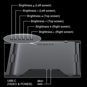 Monitor Portátil Cuádruple de 15.3 Pulgadas y 1200P, 1 Cable, IPS, USB C, Pantalla Dual para Laptop, Negocios, Juegos, Pantalla Extendida - Product Image 5