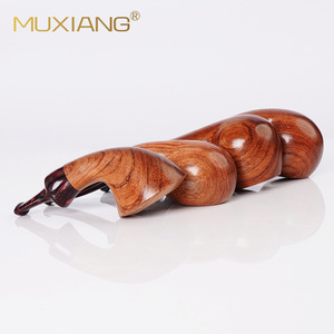 Muxiang Wooden Smoking Pipe Huanghuali Straight Type Tobacco Pipe Set For Personal Gift - Product Image 2