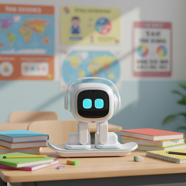 Original EMO Robot Smart Educational Emotional Intelligent Companion Desktop Pet with WiFi App Control