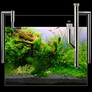 Pipa Akuarium Pengeluaran dan Aliran Air Stainless Steel dengan Skimmer - Product Image 3