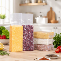 Sacs d'emballage sous vide pour riz, imprimés en gravure personnalisée, étanches à l'humidité, en plastique transparent, sacs de stockage pour riz, 20-200 microns