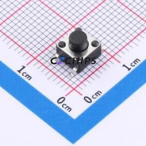 K2-1102SP-D4SC-04 Tactile Switch SMD-4P,6x6mm Switch Single Pole Single Throw Round Button 2.5N Vertical Mount - Product Image 1