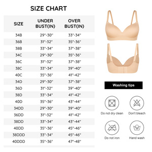 Reggiseno Hexin all'ingrosso a copertura parziale, comfort senza ferretto, bralette senza cuciture per tutti i giorni, reggiseno modellante push-up da donna - Product Image 5
