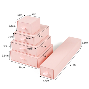 Splendid Glorious Opulent Luxury Custom Ring Drawer <b>Box</b> Fsc Certified Engagement Ring <b>Box</b> Pink Cardboard Jewelry Packaging <b>Box</b> - Product Image 2