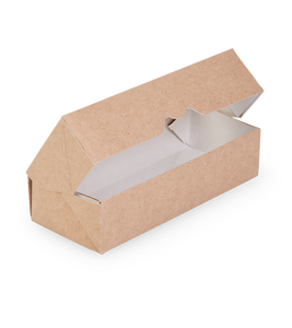 Wholesale 500ml Kraft Paper Food <b>Box</b> with Transparent Window Leakproof for Takeaway Food Showcase Custom Logo - Product Image 2