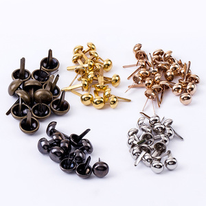 Nhà Máy Bán Buôn Đa-Đặc Điểm Kỹ Thuật Đầu Tròn Vàng Hai Chân Tự Làm Quần Áo Đồng Sắt Nhỏ Túi Bong Bóng Nấm Đinh Tán - Product Image 2