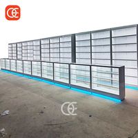 Présentoir en verre de vitrine de tabac de magasin de fumée moderne pour le comptoir de magasin de détail casier à vin pour le magasin de Shisha