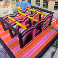 Parcours d'obstacles gonflable pour adultes de haute qualité, en PVC, écologique, grand modèle, nouveau design, provenant du château de parc d'attractions