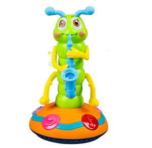 Giocattolo Musicale a Forma di Bruco Danzante in Plastica con 5 Canzoni, Luci Lampeggianti, Evitamento Ostacoli, Gioco Interattivo <span class=keywords><strong>per</strong></span> Bambini dai 3 Anni in Su - Product Image 3