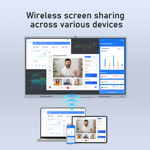 <span class=keywords><strong>Écran</strong></span> de conférence tout-en-un LED 4K UHD, système double Android et <span class=keywords><strong>Windows</strong></span>, tableau blanc interactif intelligent tactile infrarouge multipoint - Product Image 5