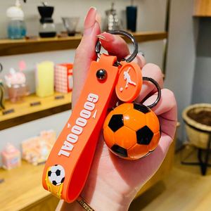 Custom Logo UV Printed Stainless Steel 3D Soccer <b>Keychain</b>-Fashion Lightweight <b>Personalized</b> Sports Gift for Fans - Product Image 4
