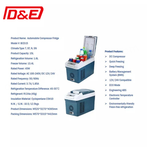 Refrigerador de Compresor para Automóvil de Alta Calidad, 15L, 12V 24V, Refrigeración para Camiones, Automóviles, Vehículos Recreativos y Exteriores - Product Image 3