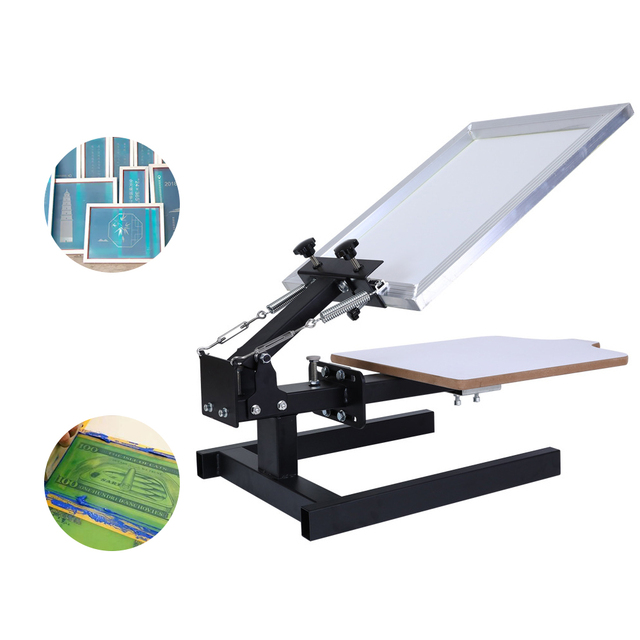 Small T-shirt Fixed Monochrome Screen Printing Frame Machine Screen-Process Press Printing Equipment Screen Printing Machine