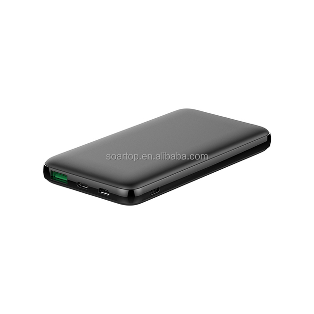 High Capacity 10000 Mah Portable Power Bank Fast Charging 20W/22.5W PD with GaN Tech Supporting Micro USB Type-C USB/DC