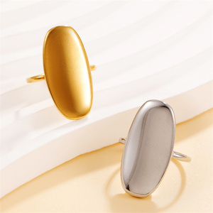 <span class=keywords><strong>Bague</strong></span> ouverte ajustable en acier inoxydable doré et <span class=keywords><strong>argent</strong></span>é de haute qualité, motif cœur irrégulier géométrique, pour femme, idéale comme cadeau de fête - Product Image 5