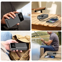 Batería Externa para Portátil de 25000mAh de Polímero de Litio con Dos Puertos USB-C de 100W y Pantalla LED, Cargador Portátil para Tablet y Portátil