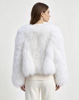 Veste en fourrure d'agneau blanche véritable de haute qualité, épaisse et moelleuse, élégante et décontractée, veste en cachemire pour femmes pour l'hiver