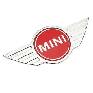 Insigne d'emblème d'autocollant en métal 3D Logo capot avant pour BMW Coopers Mini