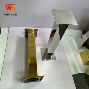 SMOOTH Luxury Gold <b>Square</b> Shape Flower Stand Wedding Party Decoration Table Centerpieces for Events - Product Image 3