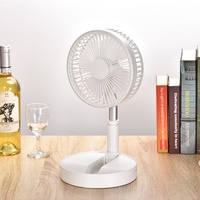Mini ventilateur électrique pliable télescopique rechargeable par USB haute vitesse portable Ventilateur rétractable Ventilateur de refroidissement d'air réglable