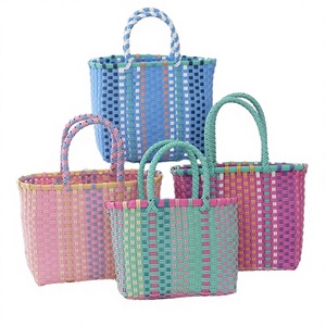 Wholesale Modern Eco-Friendly Foldable <b>Plastic</b> Rectangle Colander Strainer Vegetable Fruit Food Storage Drain Mesh <b>Basket</b> Set - Product Image 2