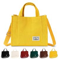 Sacs fourre-tout en velours côtelé Qetesh Factory – Vente en gros, vierges, de luxe, personnalisables avec logo, pour femmes