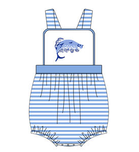 ODM/OEMキッズウェアブティックフラッタースリーブガールズ2ピース衣装魚刺Embroidery弓かわいい女の子セット - Product Image 3