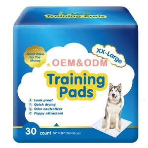 Super Absorbent Disposable Pee Pads Waterproof Feature Made of Wood Hot Selling Wholesale Puppy Pet <b>Dog</b> <b>Training</b> Pads - Product Image 1