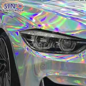 Holographic Rainbow Chrome Car Vinyl Wrap Gloss Air Bubble Free - China Car  Vinyl Factory, Car Film Supplier